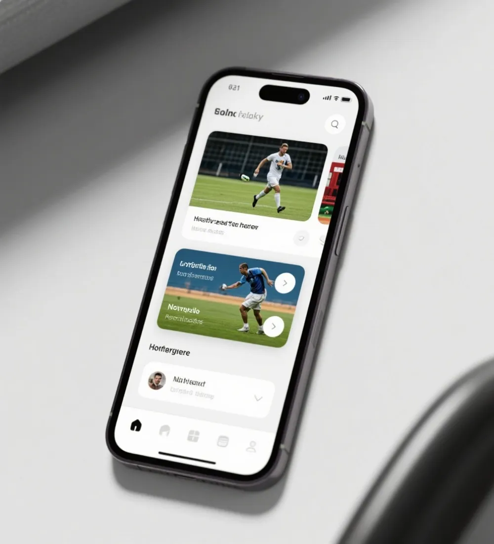 体育APP移动端展示